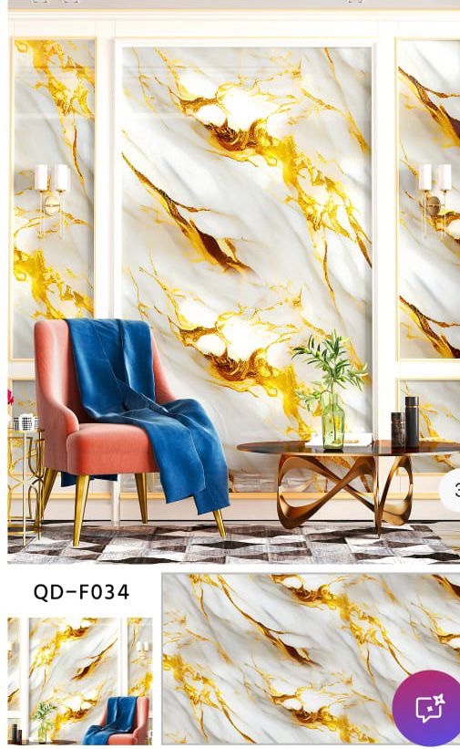 Yellow Gold Pattern Waterproof Wallpapers