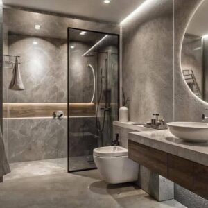 Grey Glossy Waterproof Wallpapers